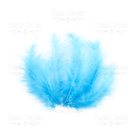 Набор перьев Пуховые Бирюзовые