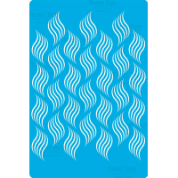 Трафарет многоразовый 15x20 см Абстр волны №212 Трафарет многоразовый 15x20 см Абстр волны №212