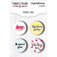 Скрапфішки набір 4шт Тропический рай №164