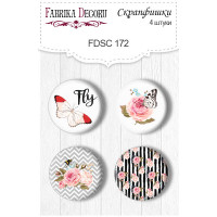 Скрапфишки набор 4шт Sensual Love 1 №172