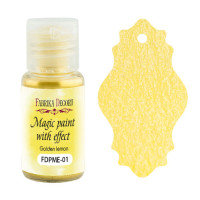 Суха фарба Magic paint with effect Золотий лимон 15мл