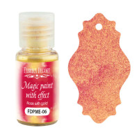Сухая краска Magic paint with effect Роза с золотом 15мл
