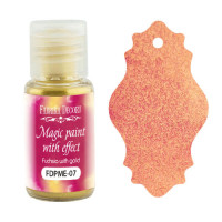 Суха фарба Magic paint with effect Роза с золотом 15мл