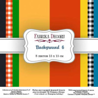 Набір скраппаперу Backgrounds 6 15х15 см, 8 аркушів