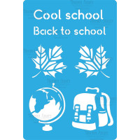 Трафарет багаторазовий 15x20 см Школа №236