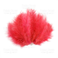 Набір пір`я Пухові Червоні 