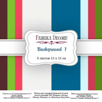 Набір скраппаперу Backgrounds 7 15х15 см, 8 аркушів