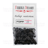 Набор пайеток, Розетки черные Набор пайеток, Розетки черные