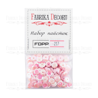 Набор пайеток, Розетки розовые