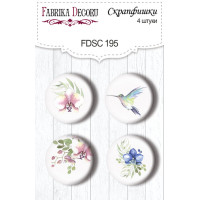 Скрапфишки набор 4шт Tender orchid №195