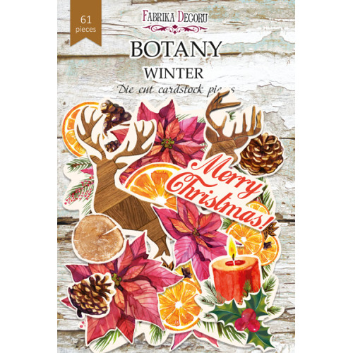 Набор высечек коллекция Botany winter 61 шт
