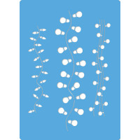 Трафарет многоразовый 15x20 см Гирлянды из лампочек №244