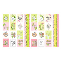 Набор полос с картинками для декорирования Spring blossom 5 шт 5х30,5 см