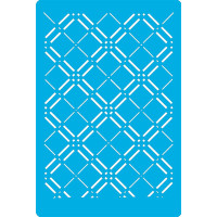 Трафарет багаторазовий 15x20 см Шотландка фон №255
