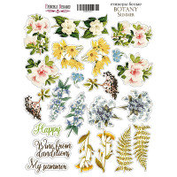 Набір наклейок (стікерів) 23 шт Botany summer №011 Ботанічне Літо