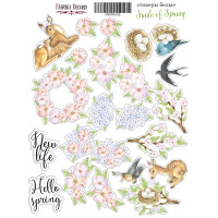 Набор наклеек (стикеров) 23 шт Smile of spring №012 Улыбка Весны