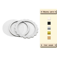 Заготовка для шейкера Круг с кружевом 9,8x9,8 Дерево