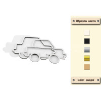 Заготівля для шейкера Машинка 11,5x7,5 Чорний