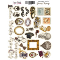 Набір наклейок (стікерів) 29 шт Shabby memory №023 Спогади Шеббі