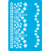 Трафарет многоразовый 15x20 см Цветочные бордюры 1 №265