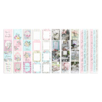 Набор полос с картинками для декорирования Shabby garden 5 шт 5х30,5 см