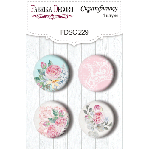 Скрапфишки набор 4шт Shabby garden №229