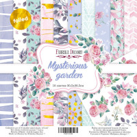 Набір скраппаперу Таємничий Сад Mysterious garden 30,5x30,5 см, 10 аркушів