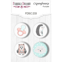 Скрапфишки набор 4шт Scandi Baby Boy 1 №233