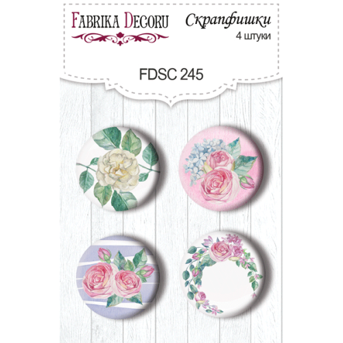 Скрапфишки набор 4шт Mysterious garden 1 №245