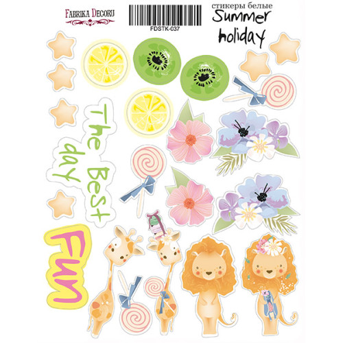 Набор наклеек (стикеров) 23 шт Summer holiday-1 №037 Летний Отпуск-1