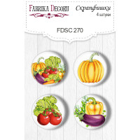 Скрапфишки набор 4шт Овощи №270