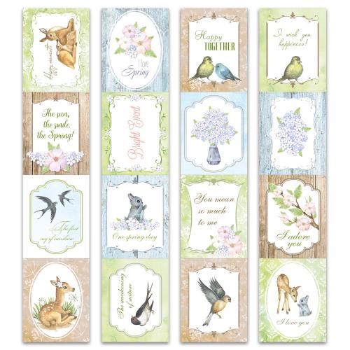 Набор полос с картинками для декорирования Smile of spring 5 шт 30,5х30,5 см