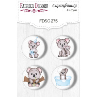 Скрапфишки набор 4шт Puffy Fluffy Boy 1 №275
