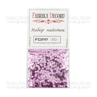 Набор пайеток, Круглые фиолетовые