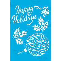 Трафарет багаторазовий 15x20 см Гарних свят №300