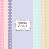 Набор скрапбумаги Веселые Точки Funny Dots 15x15 см, 10 листов