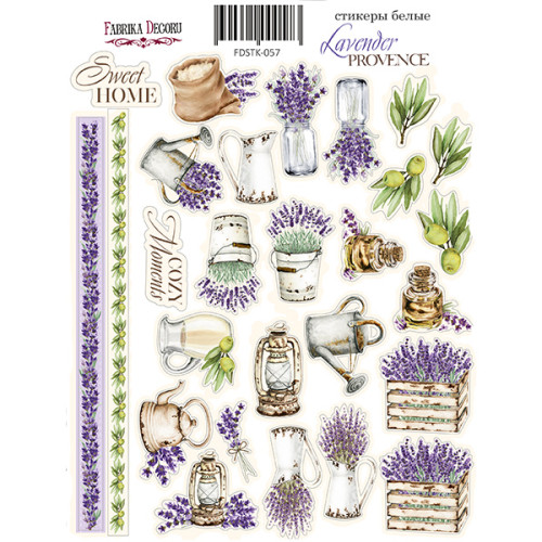 Набір наклейок (стікерів) №057, Lavender Provence-1 Лавандова Прованс-1