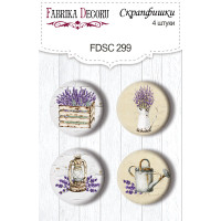 Скрапфішки набір 4шт Lavender Provence №299