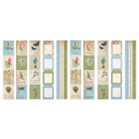 Набор полос с картинками для декорирования Botany Spring 5 шт 5х30,5 см