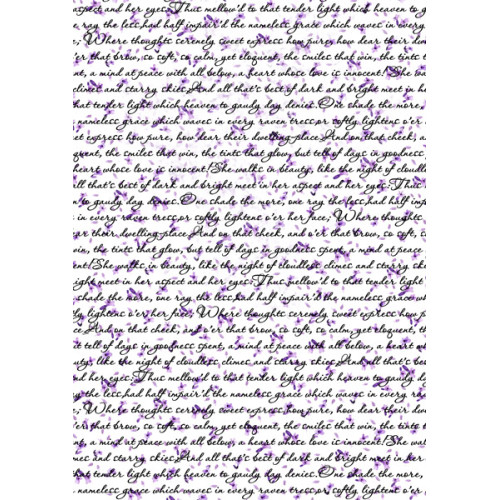 Оверлей Письмо с Лавандой (Letter with Lavender) 21х29,7 см