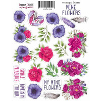 Набір наклейок (стікерів) №059, Mind Flowers-1 Квіти Думки-1