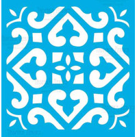 Трафарет многоразовый 14x14 см Византия плитка 1 №328