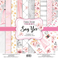 Набор скрапбумаги Скажи Да (Say Yes) 20x20 см, 10 листов