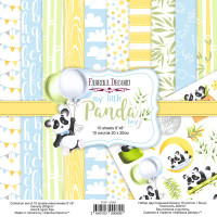 Набор скрапбумаги Мой Маленький Панда Мальчик My little panda boy 20x20 см, 10 листов