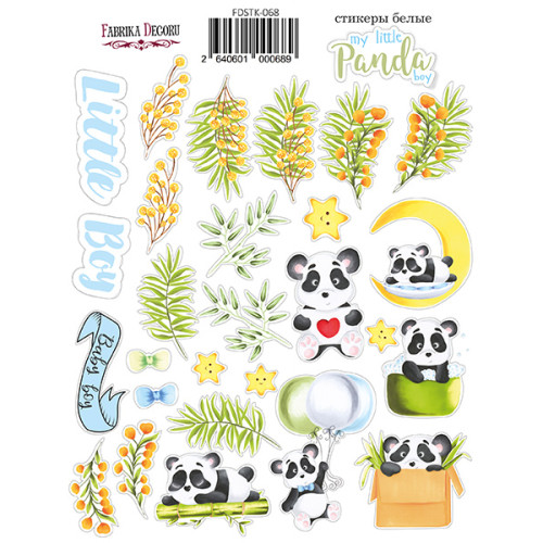Набор наклеек (стикеров) №068, My little panda boy Мой Маленький Панда