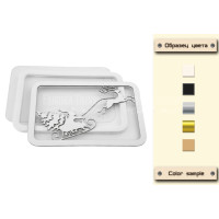 Заготівля для шейкера Дід мороз та сани 13х9см Чорний