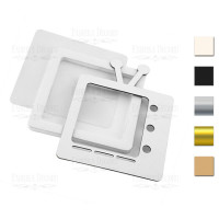 Заготовка для шейкера Телевизор 9,8х7,5см Молочный