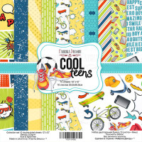 Набор скрапбумаги Крутые Подростки Cool Teens 30,5x30,5 см, 10 листов