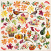 Набір скраппаперу Ботанічна ОсіньBotany autumn redesign 30,5x30,5 см, 10 аркушів