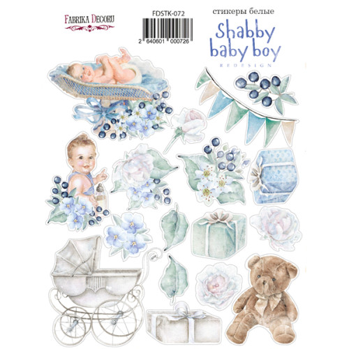 Набор наклеек (стикеров) №072, Shabby baby boy redesign Малыш